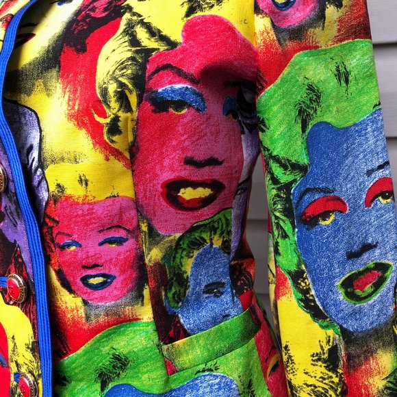 VERSACE 1991 Andy Warhol Marilyn Monroe Suit Set - Picture 12 of 14